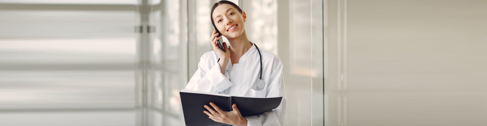 woman using work book